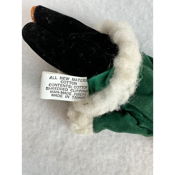 Enesco Porcelain Teddy Bear Green Coat Red Scarf Christmas 6” Ornament - Picture 4 of 7